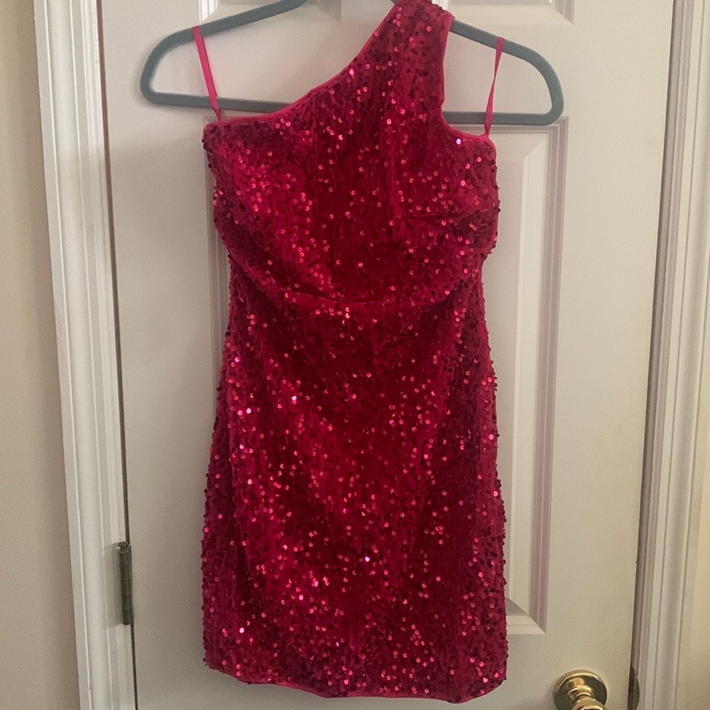 Pink cocktail party dress